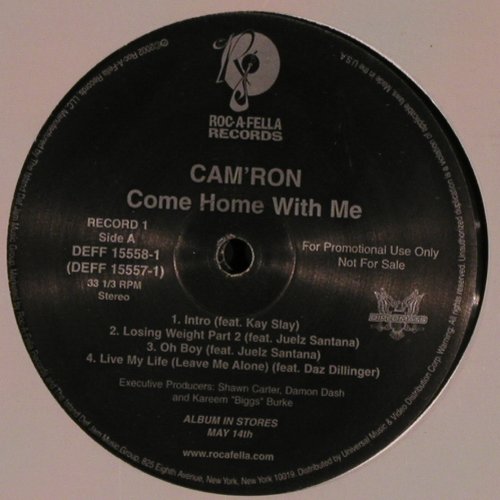 Cam'Ron: Come Home With Me, FLC, Roc-A-Fella Records (DEFF 15558-1), US, Promo, 2002 Typ: 2LP Best.-Nr.: X9640 Preis: 14,50 Euro