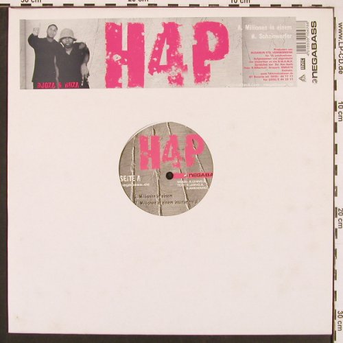 H4P: Millionen i.Einem*2, Scheinwerfer*2, Negabass (NEBA003), D, 2002 Typ: 12" Best.-Nr.: X9662 Preis: 4,00 Euro