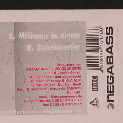 H4P: Millionen i.Einem*2, Scheinwerfer*2, Negabass (NEBA003), D, 2002 Typ: 12" Best.-Nr.: X9662 Preis: 4,00 Euro