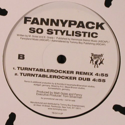 FannyPack: Cameltoe*2 / So Stylistic *2, FLC, Tommy Boy (TB-2414-OP), US, Promo, 2003 Typ: 12" Best.-Nr.: X9702 Preis: 5,00 Euro