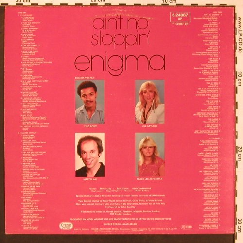 Enigma: Ain't No Stoppin', medley, 4 Tr., Creole(6.24887 AP), D, 1981 - LP - X9712 - 6,00 Euro