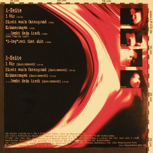 Digga & Style: 4.19, 4.19 Productions, D, 2003 Typ: 12" Best.-Nr.: X9777 Preis: 5,00 Euro