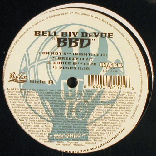 Bell Biv Devoe: BBD,  FS-New, Universal (440 016 457-1), US, CO, 2001 Typ: LP Best.-Nr.: X9781 Preis: 9,00 Euro