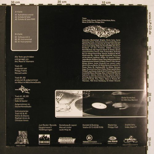 Aufnahmezustand feat.DJ MK One: Same, 6 Tr., Just Rockin' Records (JRR001), D, 1999 Typ: 12" Best.-Nr.: X9799 Preis: 9,00 Euro