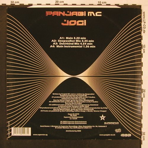 Panjabi MC: Jogi*4, Superstar(PR 7034), D, 2003 - 12inch - X9801 - 4,00 Euro