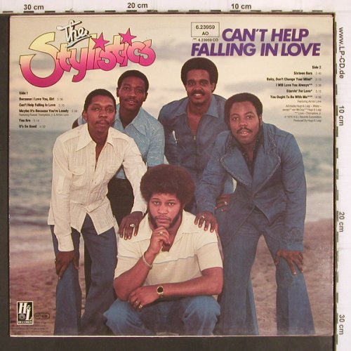 Stylistics: Can't Help Falling In Love, H+L Records (6.23959 AO), D, 1976 Typ: LP Best.-Nr.: Y116 Preis: 7,50 Euro