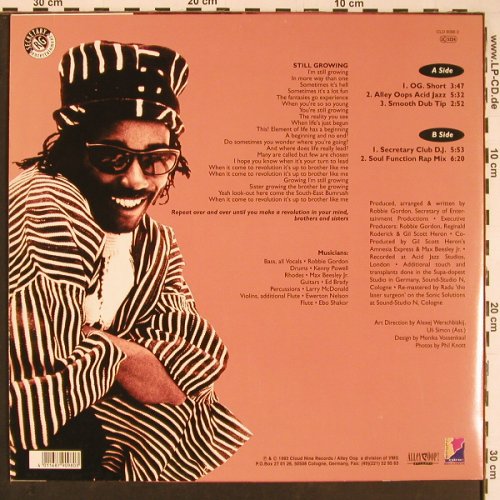 Gordon,Robbie: Still Growing*5, Cloud Nine Records (CLD 9098 0), D, 1993 Typ: 12" Best.-Nr.: Y158 Preis: 4,00 Euro