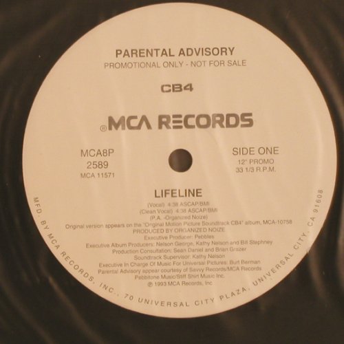 Parental Advisory: Lifeline *2, MCA(CB4), US, Promo, 1993 - 12inch - Y162 - 4,00 Euro