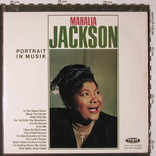 Jackson,Mahalia: Portrait In Musik, vg+/m-, Vogue(LDVS 17034), D, 1965 - LP - Y1645 - 6,00 Euro
