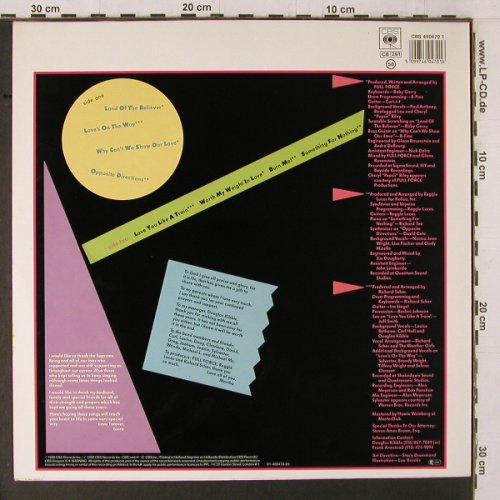 Weather Girls: Same, CBS (460470 1), NL, 1988 Typ: LP Best.-Nr.: Y1835 Preis: 5,00 Euro