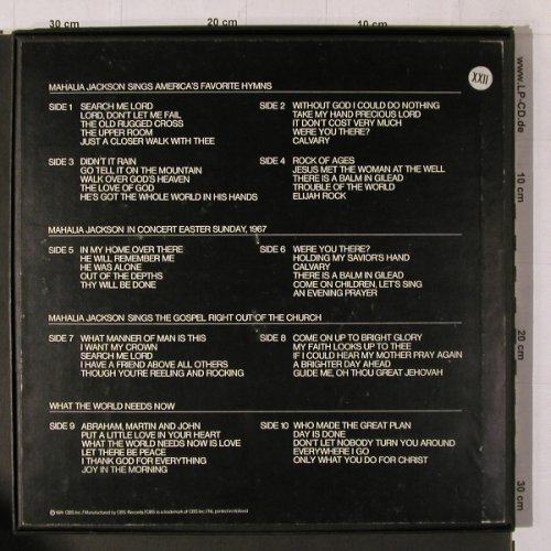 Jackson,Mahalia: In Memoriam, Box, Booklet, CBS (S 66 501), NL, 1974 Typ: 5LP Best.-Nr.: Y1868 Preis: 17,50 Euro