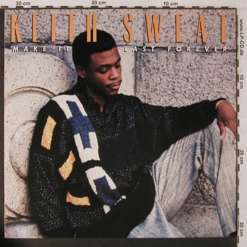 Sweat,Keith: Make It Last Forever, Elektra (960 763-1), D, 1987 Typ: LP Best.-Nr.: Y1874 Preis: 7,50 Euro