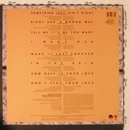 Sweat,Keith: Make It Last Forever, Elektra (960 763-1), D, 1987 Typ: LP Best.-Nr.: Y1874 Preis: 7,50 Euro