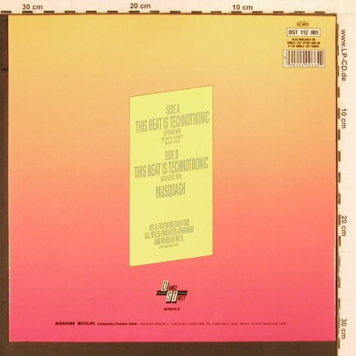Mc B. feat. Daisy Dee: This Beat Is Technotronic*2+1, Dance Street (DST 112 001), D, 1990 Typ: 12" Best.-Nr.: Y1913 Preis: 5,00 Euro