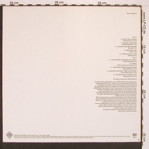 White,Lynn: Success, white vinyl, Line/Timeless, Ri (TLLP 4.00361 J), D, 1987 Typ: LP Best.-Nr.: Y2105 Preis: 7,50 Euro