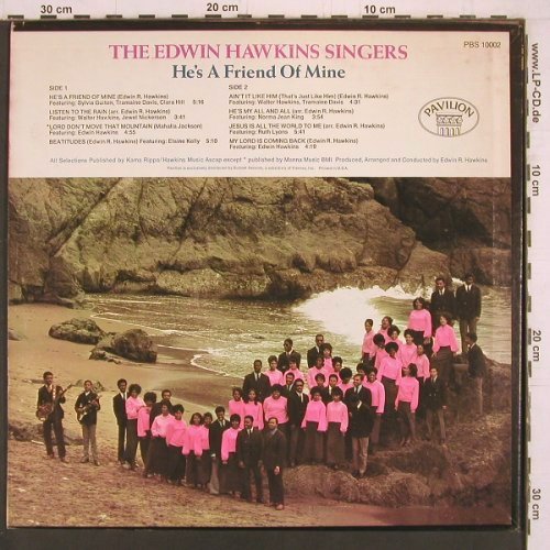 Hawkins Singers,Edwin: He's a Friend of Mine, Pavilon (PBS 10002), US, 1969 Typ: LP Best.-Nr.: Y2147 Preis: 9,00 Euro
