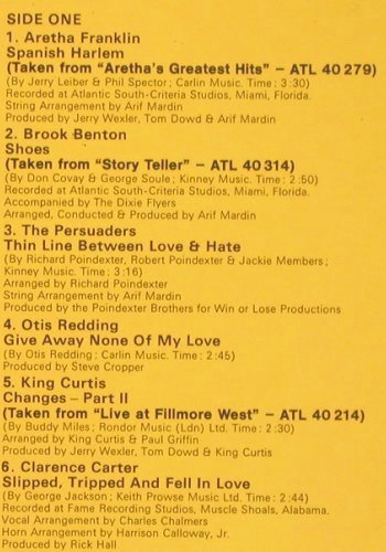 V.A.It All Started Here: Drifters,Benton,Redding, Atlantic, wh.Promo (20 030), D, 1972 Typ: LP Best.-Nr.: Y2164 Preis: 7,50 Euro