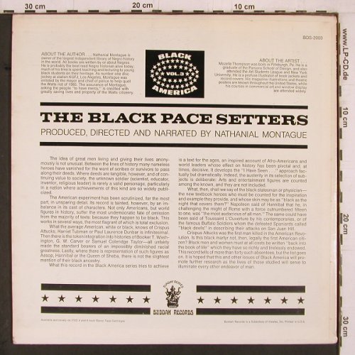 Black Pace Setters: Black America Vol.3 (spoken), Buddah (BDS 2003), US, 1969 Typ: LP Best.-Nr.: Y2178 Preis: 9,00 Euro