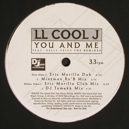 L.L.Cool J: You And Me*4, f.Kelly Price, Def Jam, Promo (COOLVP1), EU, 2000 Typ: 12" Best.-Nr.: Y2498 Preis: 5,00 Euro