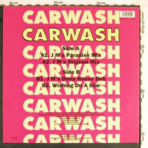 Dickey,Gwen: Carwash*3+1, Victory Rec./PolyGram (855 049-1), F, 1993 Typ: 12" Best.-Nr.: Y2544 Preis: 4,00 Euro