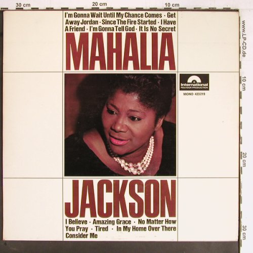 Jackson,Mahalia: Same, Polydor(423 219), D, Mono, 1965 - LP - Y2555 - 12,50 Euro