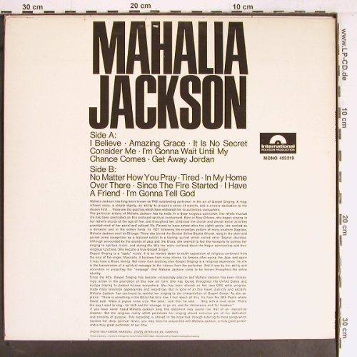 Jackson,Mahalia: Same, Polydor (423 219), D, Mono, 1965 Typ: LP Best.-Nr.: Y2555 Preis: 12,50 Euro