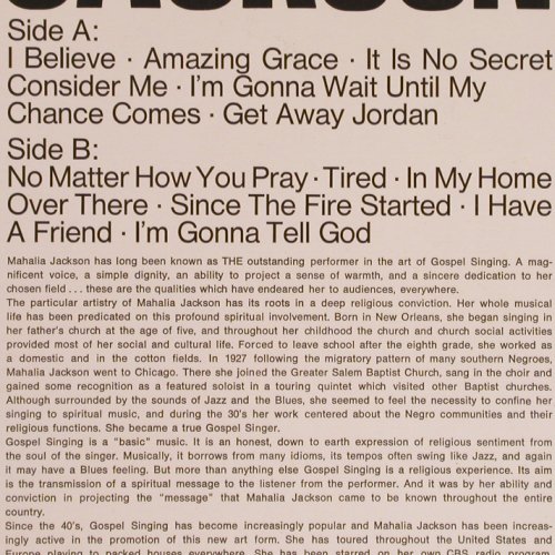 Jackson,Mahalia: Same, Polydor (423 219), D, Mono, 1965 Typ: LP Best.-Nr.: Y2555 Preis: 12,50 Euro