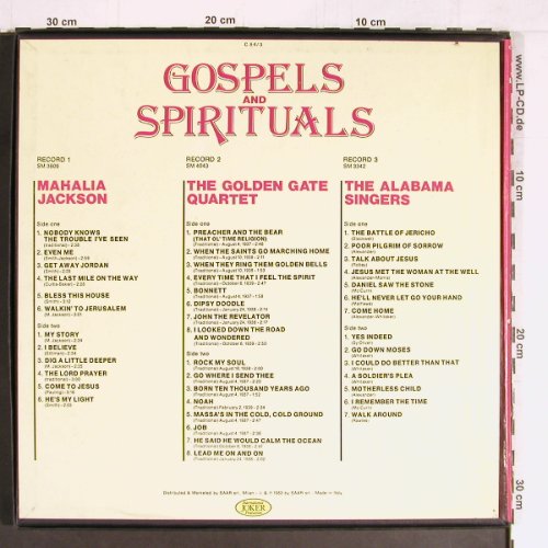 V.A.Gospels and Spirituals: Mahalia Jackson,Golden G.,AlabamaS., Joker(C 84/3), I, 1983 - 3LP - Y2754 - 7,50 Euro