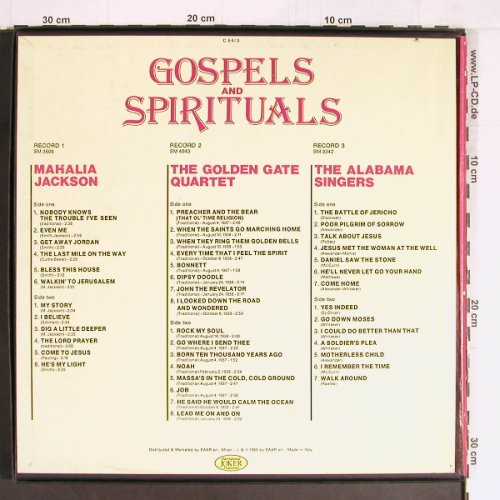 V.A.Gospels and Spirituals: Mahalia Jackson,Golden G.,AlabamaS., Joker (C 84/3), I, 1983 Typ: 3LP Best.-Nr.: Y2754 Preis: 7,50 Euro