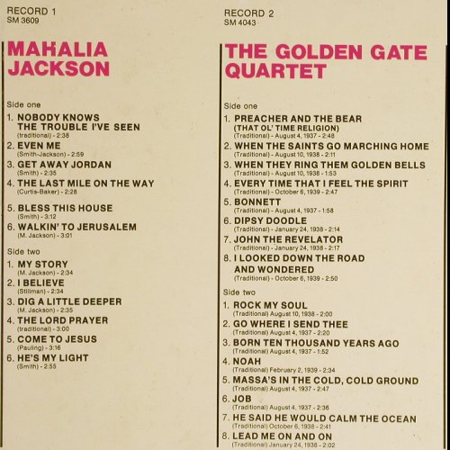 V.A.Gospels and Spirituals: Mahalia Jackson,Golden G.,AlabamaS., Joker (C 84/3), I, 1983 Typ: 3LP Best.-Nr.: Y2754 Preis: 7,50 Euro