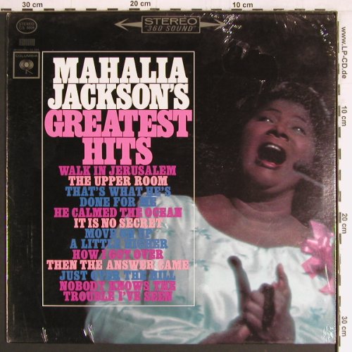 Jackson,Mahalia: Greatest Hits, FS-New, Columbia (CS 8804), US, 1963 Typ: LP Best.-Nr.: Y2831 Preis: 9,00 Euro