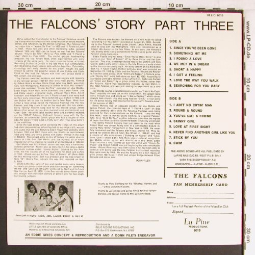 Falcons: The Soul Of, Lu Pine Production (RELIC 8010), US Typ: LP Best.-Nr.: Y2926 Preis: 12,50 Euro