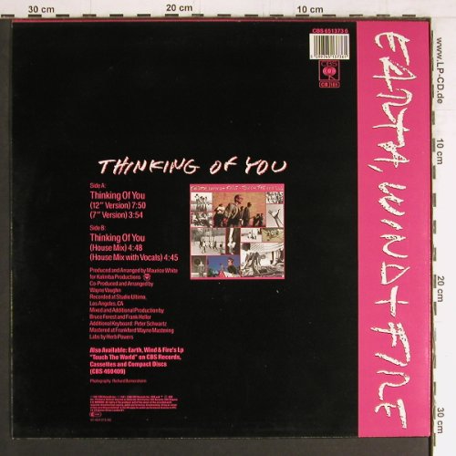 Earth,Wind & Fire: Thinking of you *4, CBS(651373 6), NL, 1987 - LP - Y3007 - 3,00 Euro