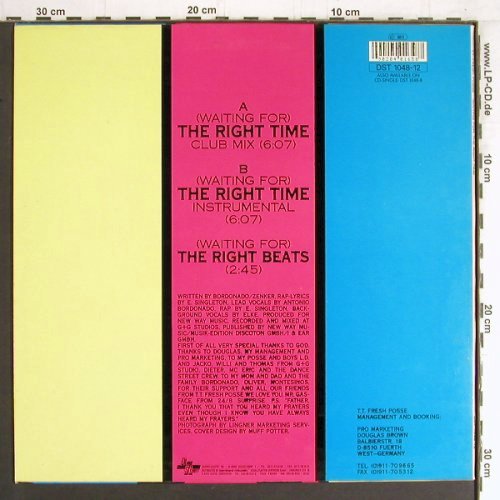 T.T.Fresh Posse: Waiting for the right time*2+1, Dance Street(DST 1048-12), D, 1991 - 12inch - Y3190 - 4,00 Euro