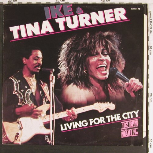 Turner,Ike & Tina: Living For The City+1,yellow Vinyl, Striped Horse/Teldec (6.20534 AE), D 102bpm, 1986 Typ: 12" Best.-Nr.: Y3253 Preis: 5,00 Euro