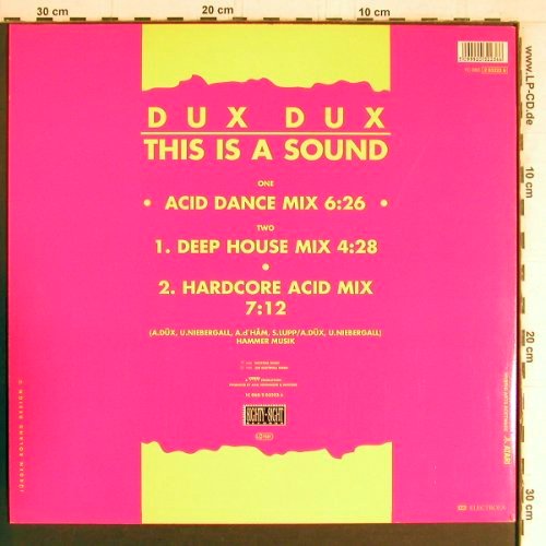 Dux Dux: This Is A Sound*3  (Acid), EMI (2 03223 6), D, 1988 Typ: 12" Best.-Nr.: Y3454 Preis: 5,00 Euro