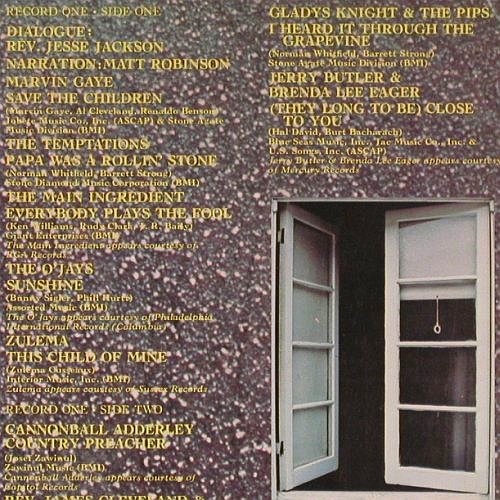 V.A.Save The Children: 19 Tr. Soundtrack, Foc, Motown (C 188-95 056/57), D, 1973 Typ: 2LP Best.-Nr.: Y3480 Preis: 7,50 Euro