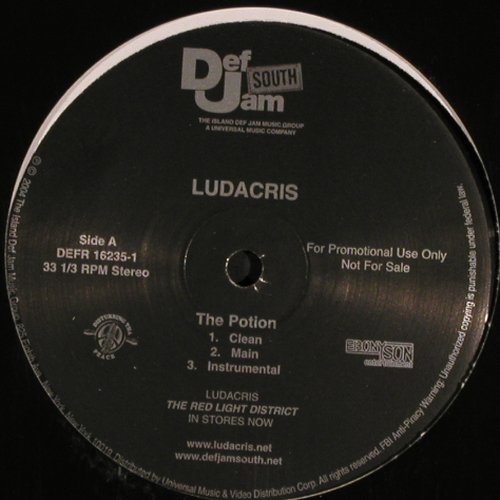 Ludacris: The Potion*3 / Pass out *3, Def Jam Promo (DEFR 16235-1), D, 2004 Typ: 12" Best.-Nr.: Y3486 Preis: 4,00 Euro