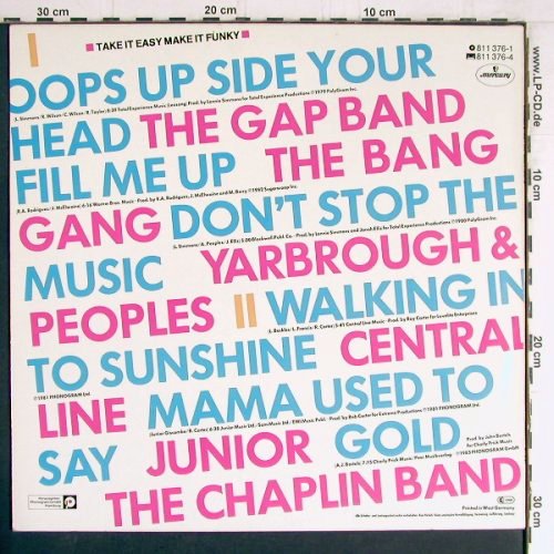 V.A.Take It Easy Make It Funk: Gap Band... Junior , 6 Tr., Mercury (811 376-1), D, 1983 Typ: LP Best.-Nr.: Y3517 Preis: 5,00 Euro