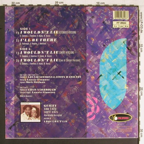Yarbrough & Peoples: I Wouldn't Lie*3(ext./Short/live)+1, Total Experience (FT 49842), D, 1986 Typ: 12" Best.-Nr.: Y3665 Preis: 4,00 Euro
