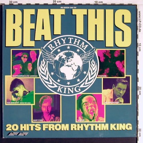 V.A.Beat This: The Hits Of Rhythm King, 20 Tr.,Foc, Stylus Music (SMR 973), UK, 1989 Typ: LP Best.-Nr.: Y3730 Preis: 7,50 Euro