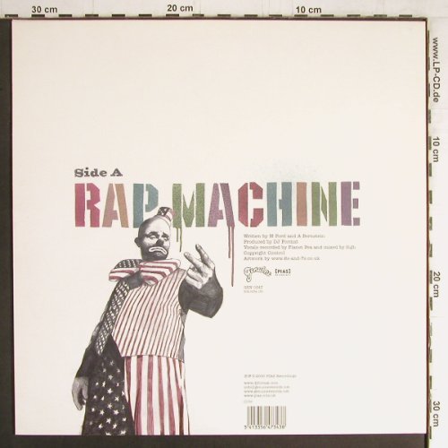 DJ Format  feat. Abdominal: Rap Machine, one-sided, Genuine (GEN 034T), UK, 2005 Typ: 12" Best.-Nr.: Y3796 Preis: 5,00 Euro