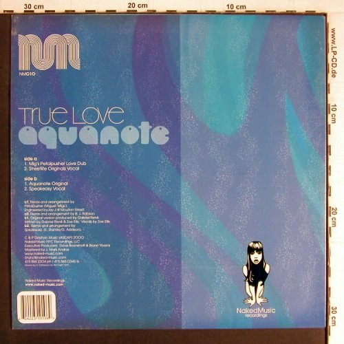 Aquanote: True Love*4, Naked Music (NM 010), US, 2000 Typ: 12" Best.-Nr.: Y3804 Preis: 6,00 Euro