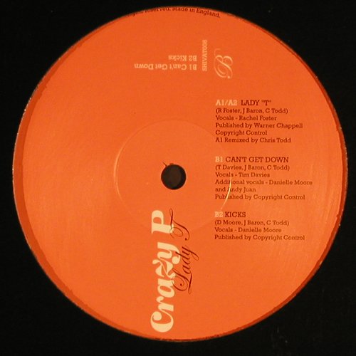 Crazy P: Lady T *2+2, 33rpm, Shiva Rec. (SHIVAT008), UK, 2005 Typ: 12" Best.-Nr.: Y3821 Preis: 7,50 Euro