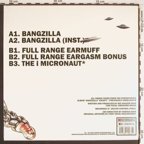 Mix Master Mike: Bangzilla *5, 33rpm,  FS-New, Scratch Recordings(SCR003-1), UK, 2004 - 12inch - Y3824 - 7,50 Euro