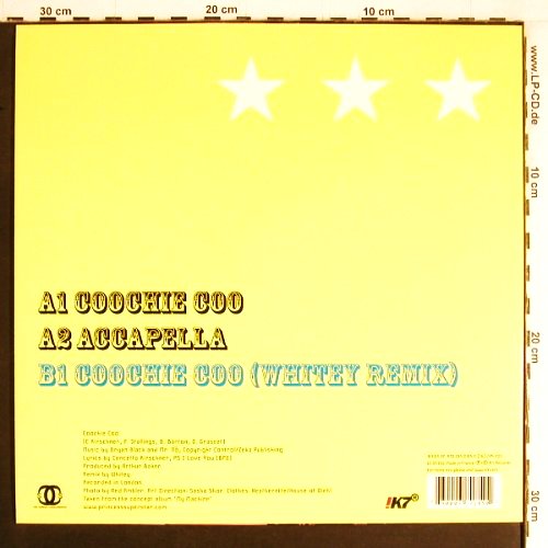 Princess Superstar: Coochee Coo*3, rmx, K7 (7185 EP), F, 2005 Typ: 12" Best.-Nr.: Y3927 Preis: 5,00 Euro