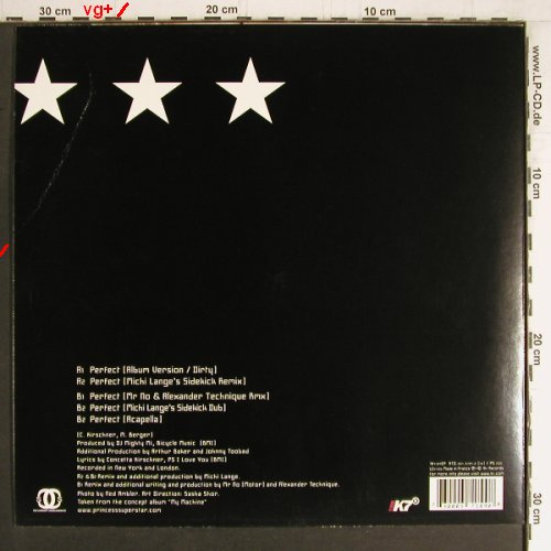 Princess Superstar: Perfect *5, K7 (189EP), F, 2005 Typ: 12" Best.-Nr.: Y3930 Preis: 5,00 Euro