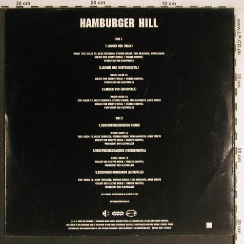 Hamburger Hill: Langer Weg*3 / Vorsprechkommando, WEA (PR 06842), D, 2002 Typ: 12" Best.-Nr.: Y4108 Preis: 4,00 Euro