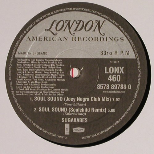 Sugarbabes: Run for Cover/SolidSound*3, London(LONX460), UK, 2001 - 12inch - Y4181 - 4,00 Euro