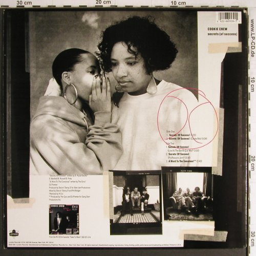 Cookie Crew: Secrets(of success)*4+1, London (869 539-2), US, 1991 Typ: 12" Best.-Nr.: Y4199 Preis: 5,00 Euro